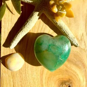 Green Aventurine Heart✨💚🌈